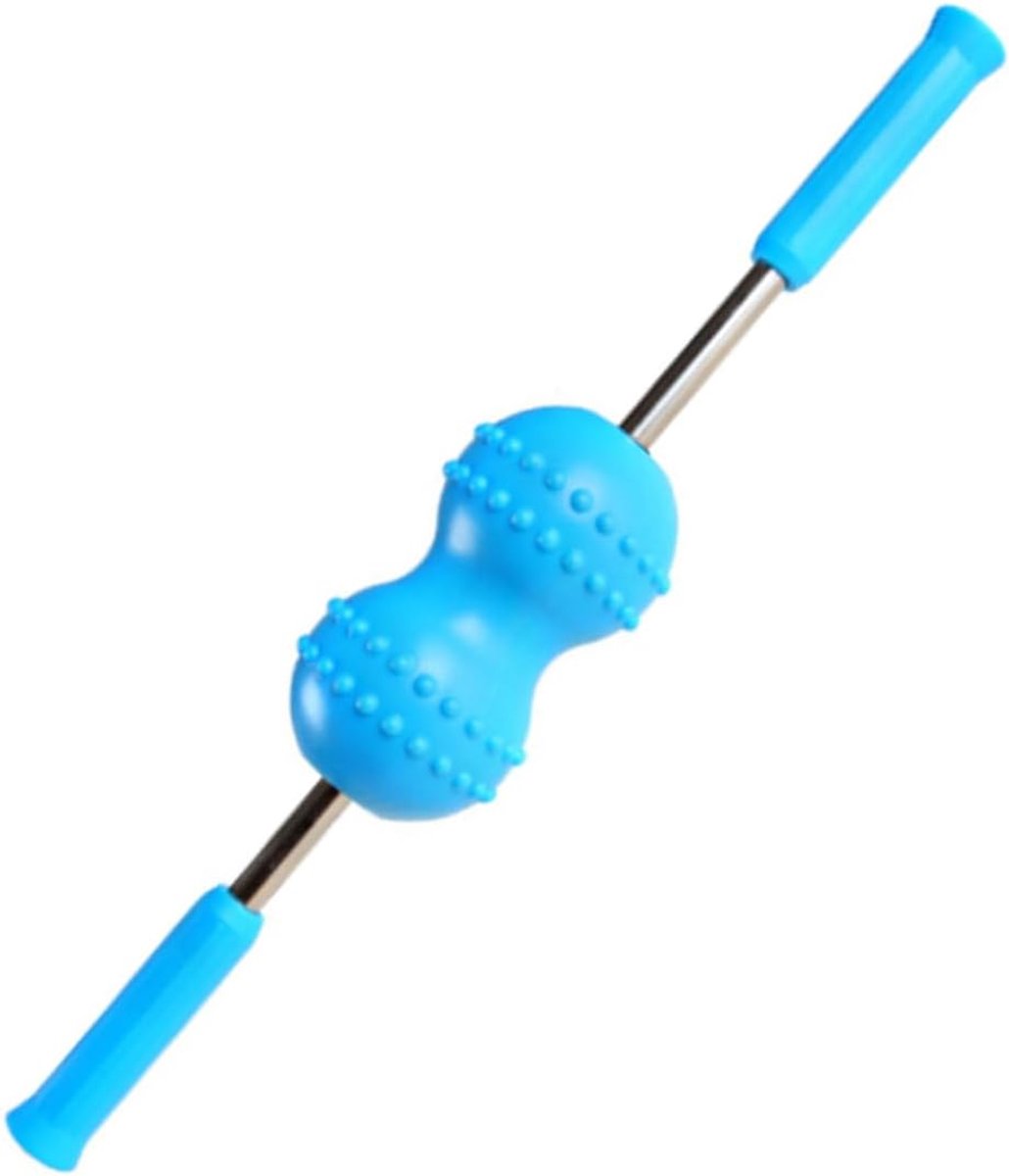 Nek Roller - Massage Stick - Spierontspanning - Ergonomisch Ontwerp - 57 cm - Blauw