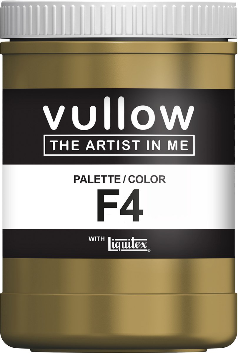 Vullow® Acrylverf F4 Olijfgroen – Mat – 1 Liter – Voor Canvas, Hout en Papier