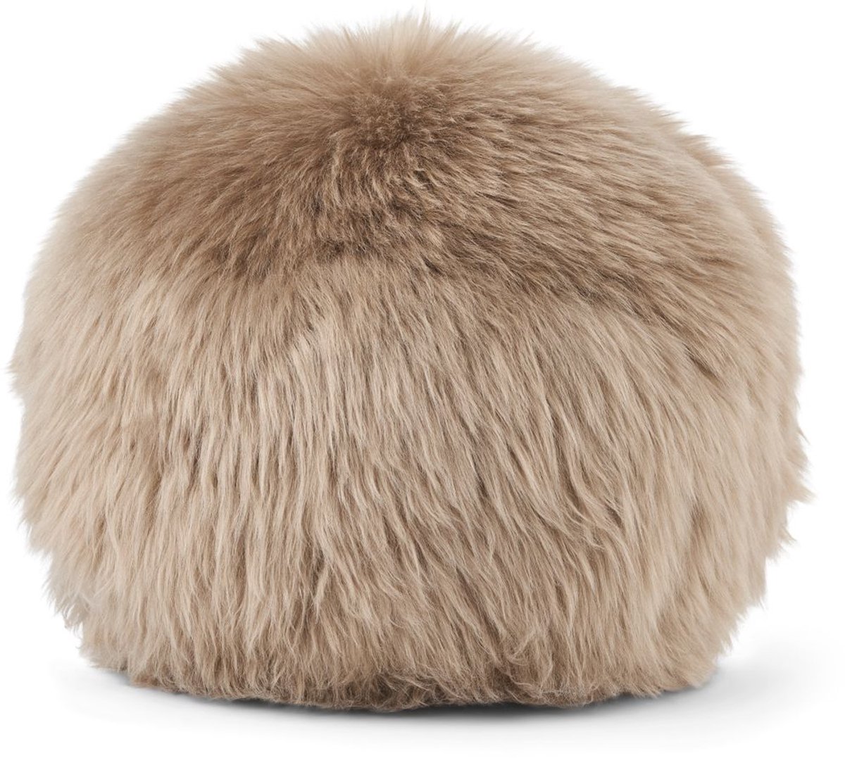Sheepskin House - Angeliet Kussen - Rond - Langharige Schapenvacht - D35cm