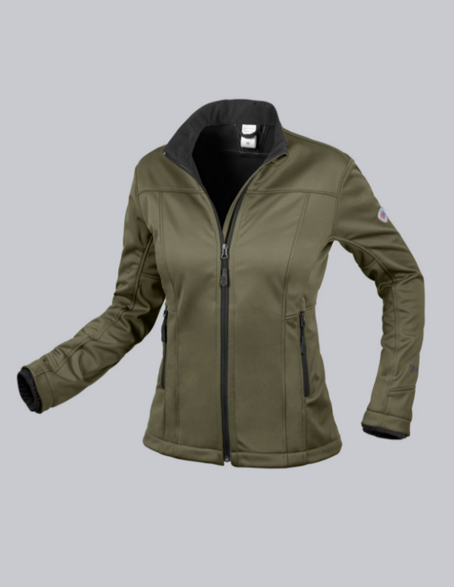 BP 1695-571 BP® Softshell jack voor dames - olijf XL - OUTLET