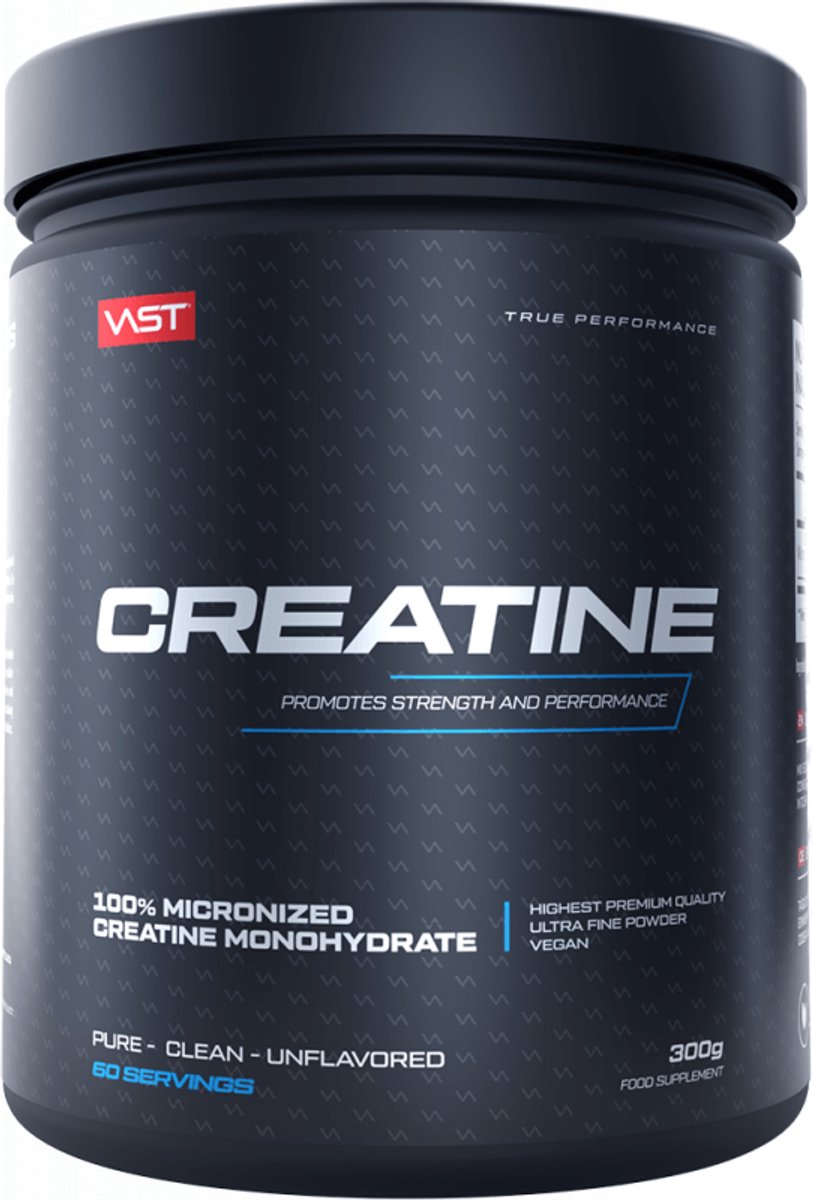 VAST Creatine Ultra Pure (300g) Unflavoured - Creatine - Creatine Monohydraat