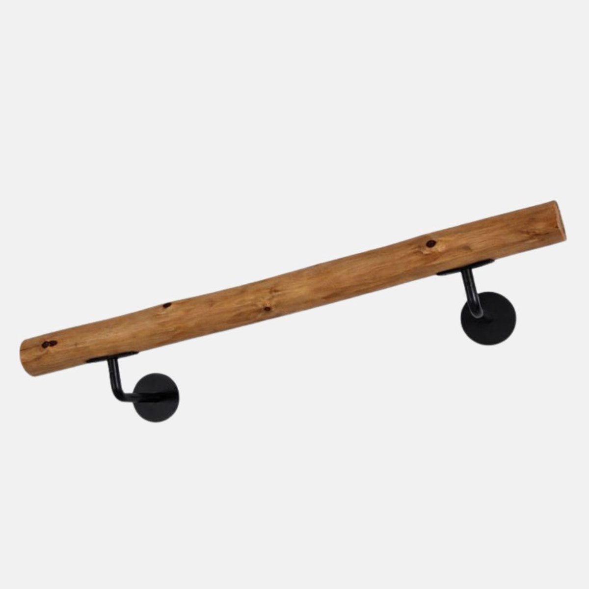 Handdoekrek | Odin | Oak | Met zwarte ophangbeugels | 60 cm