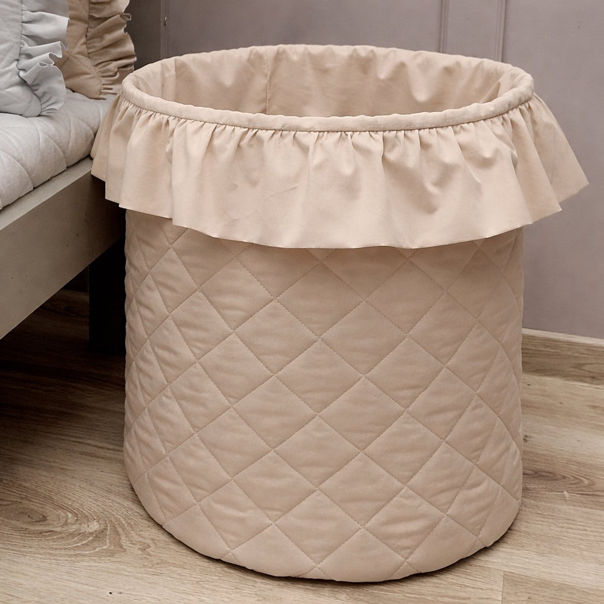 Dolly Opbergmand Ruches Beige
