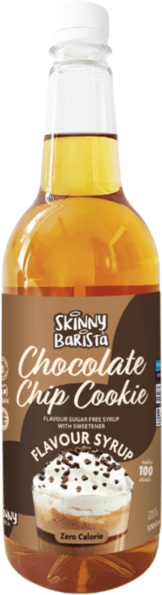 Skinny Foods Barista Syrup (1000ml) Chocolate Chip - Functionele voeding - Sauzen/Siropen