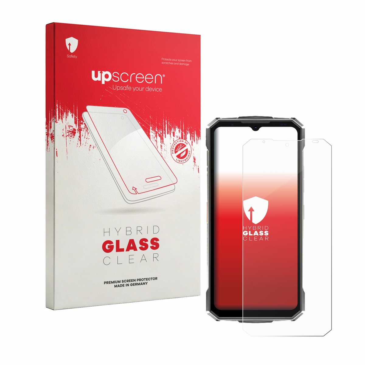 upscreen - Screenprotector voor Doogee Fire 7 Ultra - Folie Beschermfolie Beschermglas transparant