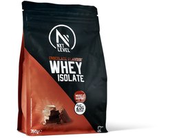 NXT Level® Whey Isolate Powder - Protein met BCAA - Proteïne Poeder - Eiwitten - Eiwit Poeder - Laag in Suiker & Lactose - 25 Eiwitshakes - Chocolade 750g