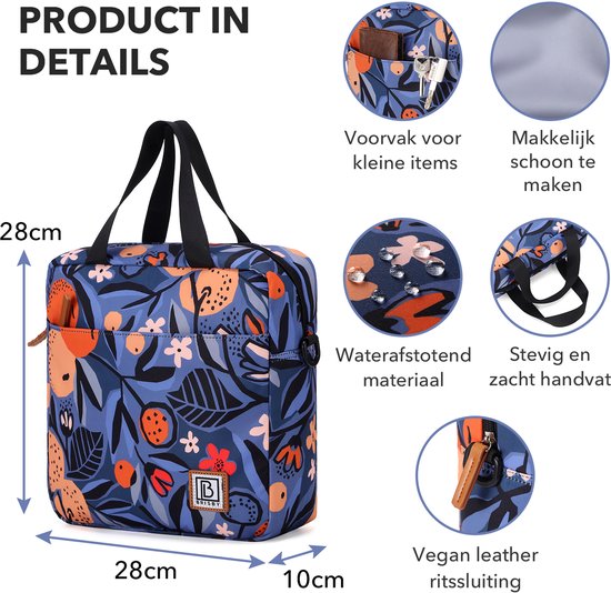 Brisby 4 Laags Geïsoleerde Koeltas - Lunchtas 7 liter - Valencia van Brisby — afbeelding 4