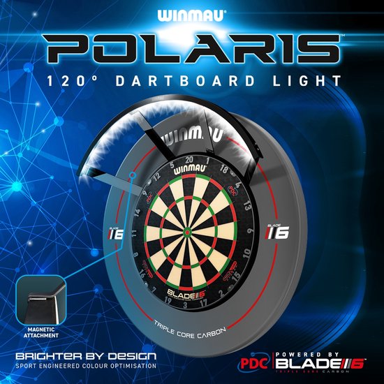 WINMAU - Polaris 120° Dartbordlamp van Winmau — afbeelding 4