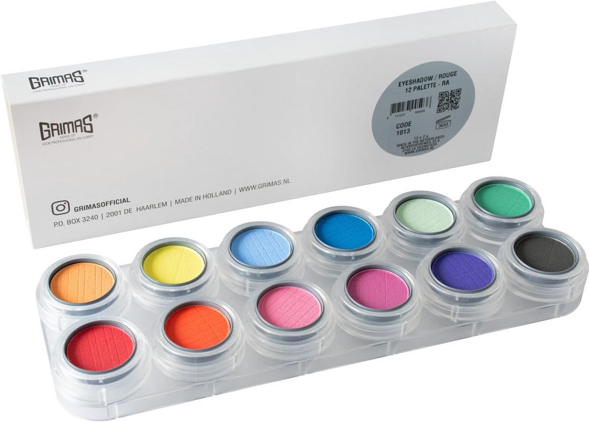 Oogschaduwpalet & Rouge: 12 Intense Kleuren Make-up Set