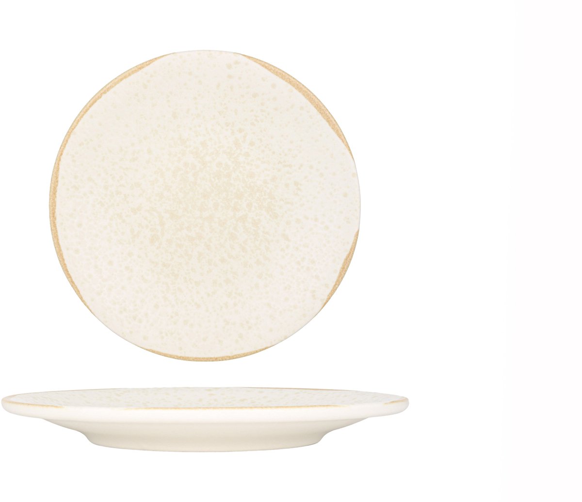 Kütahya Porselen Dinerbord - Sand Wind - Porselein - 25 cm - set van 6