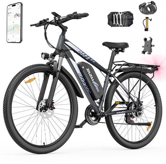 ZAZAWORK C29 PRO elektrische fiets 29 inch – 250W – 48V 20Ah Uitneembare Accu – 21 Versnellingen – 90km actieradius – APP & Bluetooth