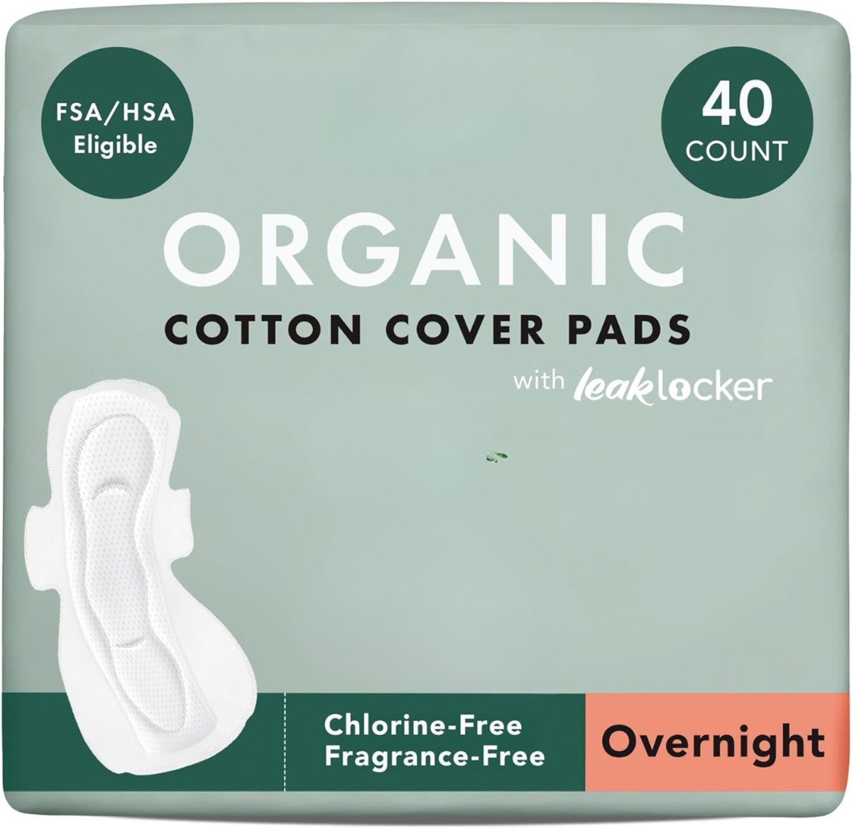 Kraamverband - Maandverband Met Vleugels Van Biologisch Katoen - Menstruatie - Postpartum - Ultradun - Geurloos - Chloorvrij - Veganistisch - Dierproefvrij - (Nacht 40 Stuks)