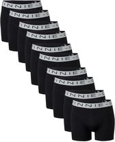 Vinnie-G Boxershorts - 10 stuks - Black/Grey - Maat L - Heren Onderbroeken - Geen irritante Labels - Katoen heren ondergoed