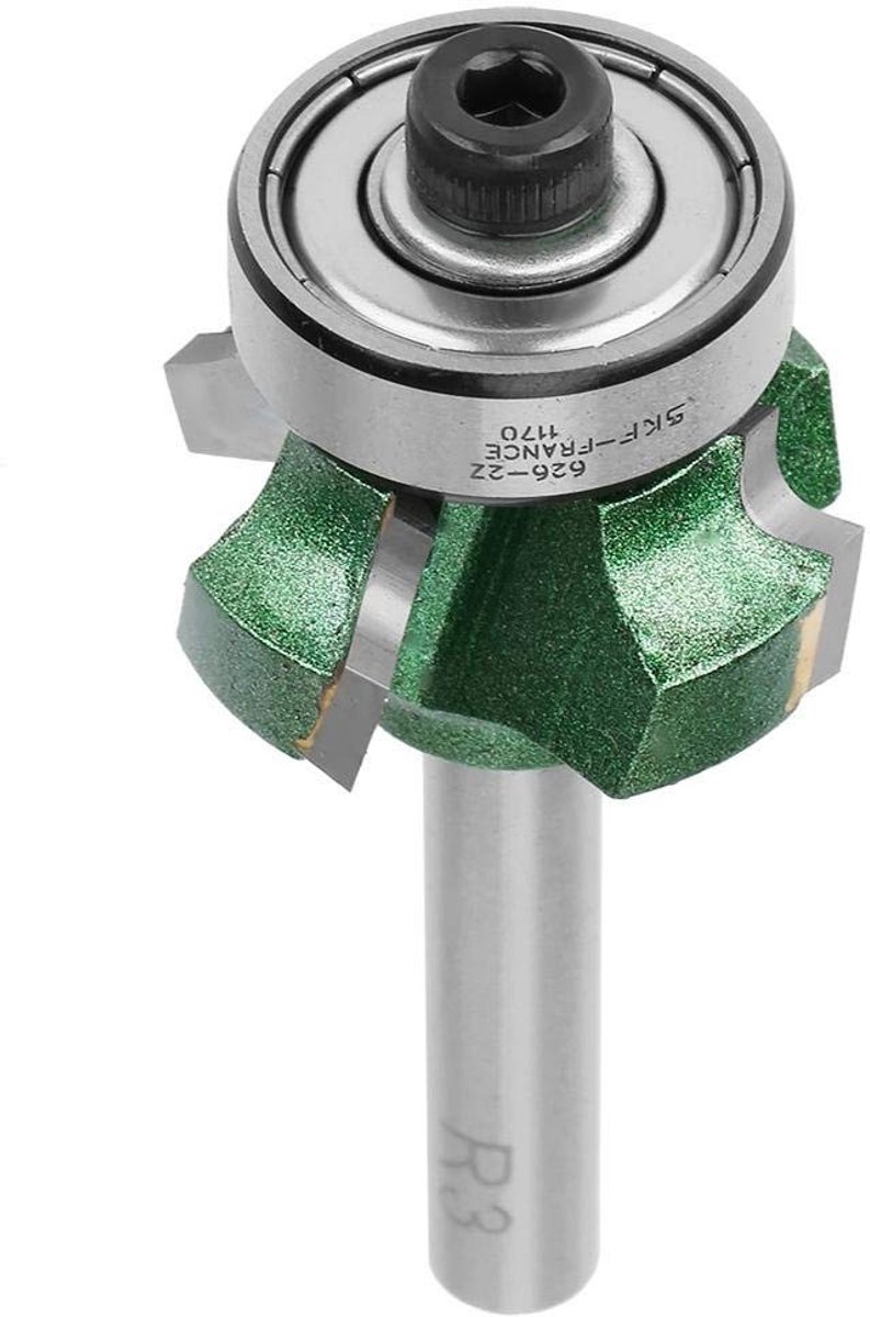 aladdien - Houtbewerking Frees - Trim Cutter - Wolfraamstaal - R3 - Randen en Groeven - Perfect voor Professionele Houtbewerking - 1/4 Inch