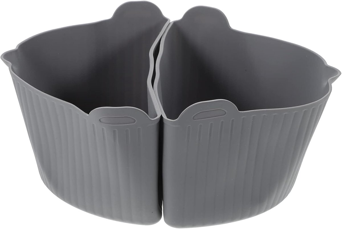 Slowcooker Liners Kookverdeelstuk Meerdere Gerechten Voedsel Scheiden 30x16.5x11CM Grijs