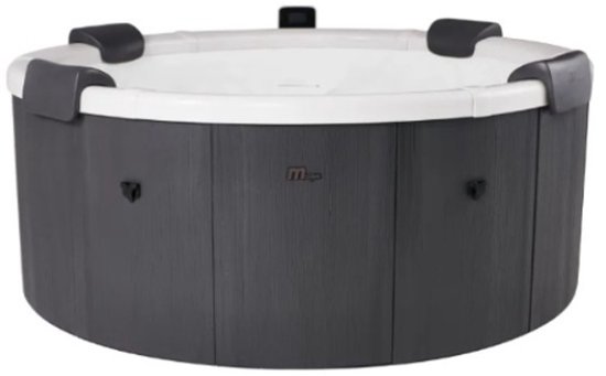 MSpa Denver Frame Spa – 6-Persoons Luxe Jacuzzi – 138 Airjets – Inclusief Filterset, Isolerende Cover & Opblaasbare Bladder – Vierkant – 160 x 160 cm – Urban Jet Series