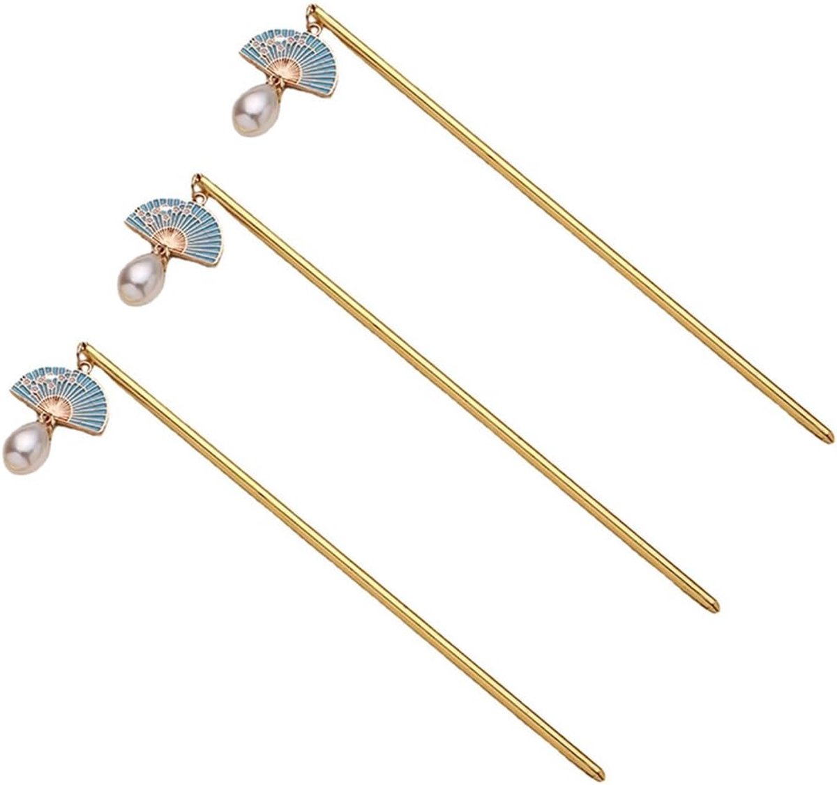Haarspelden Set - Haarstokjes Knot - Haar Opsteken - Chinese Stijl - 15 cm Lengte - Bruin