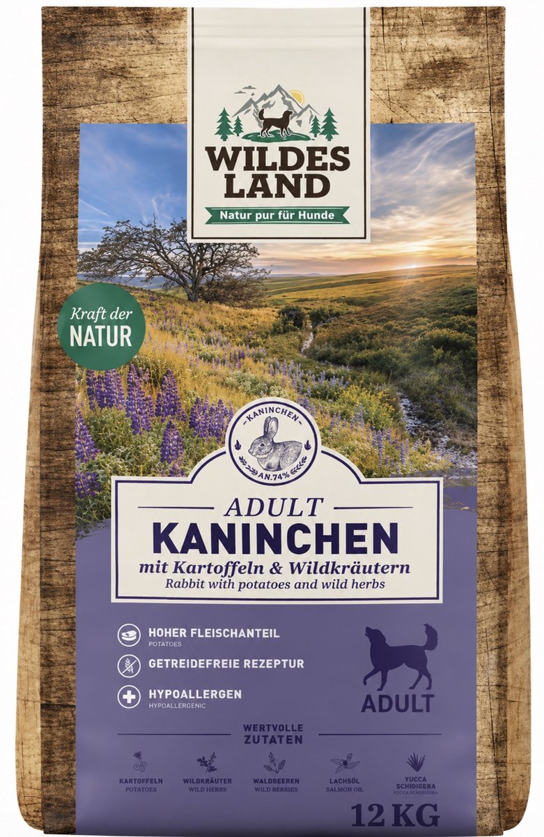 Wildes Land - Konijn / Rabbit with potatos - 12kg