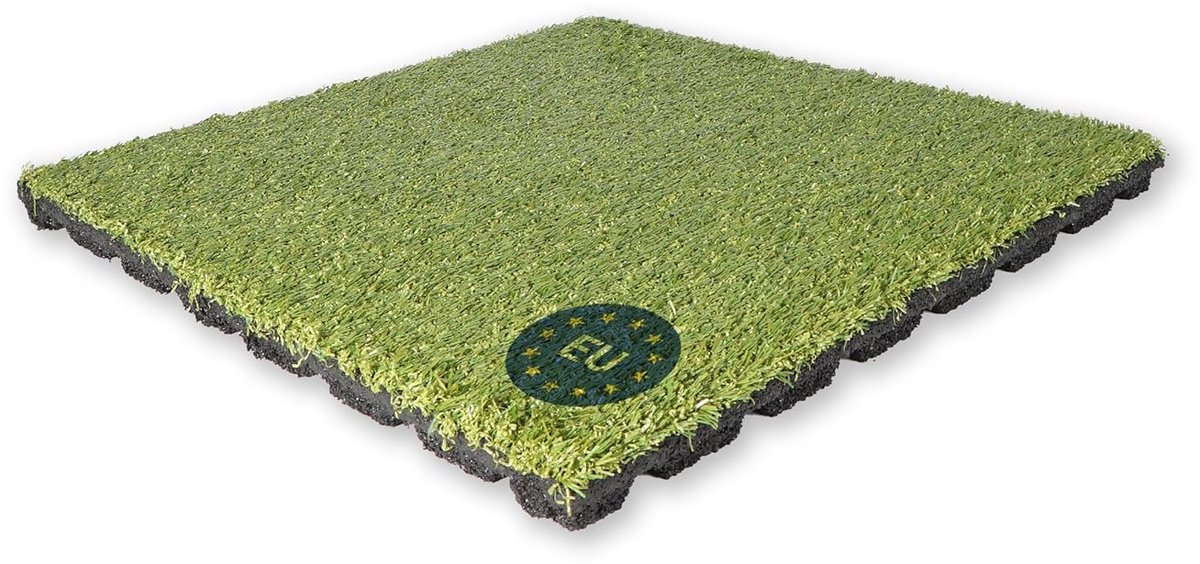 Kunstgras Mat - Balkon Tapijt - Buiten Decoratie - Antislip Onderzijde - 50x50 cm - Groen
