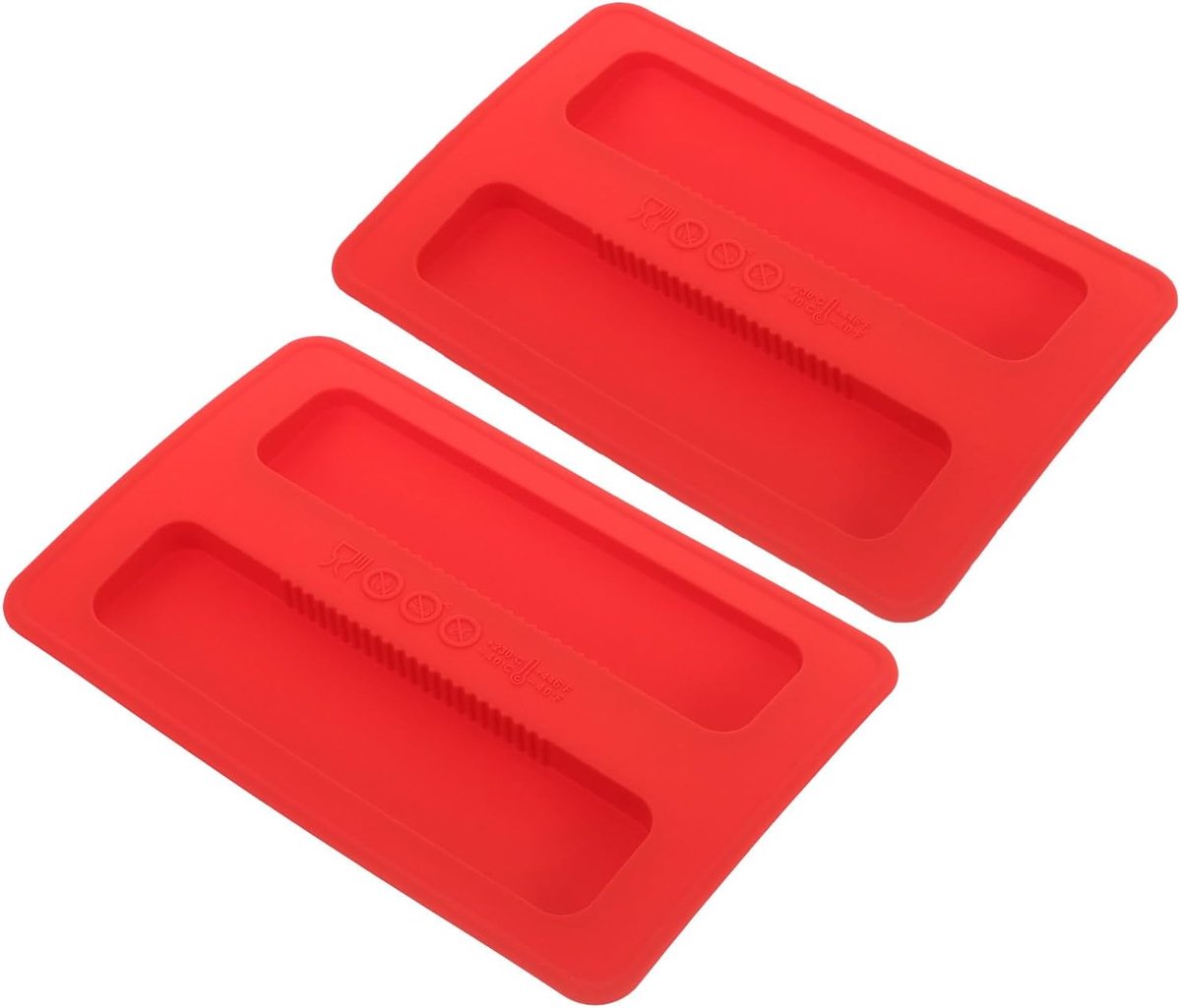 Siliconen Deksel Broodrooster - Apparaatbeschermer Keuken - Apparaat Beschermen - Duurzame Flexibele Constructie - 2 stuks 10.5x15.7cm - Rood
