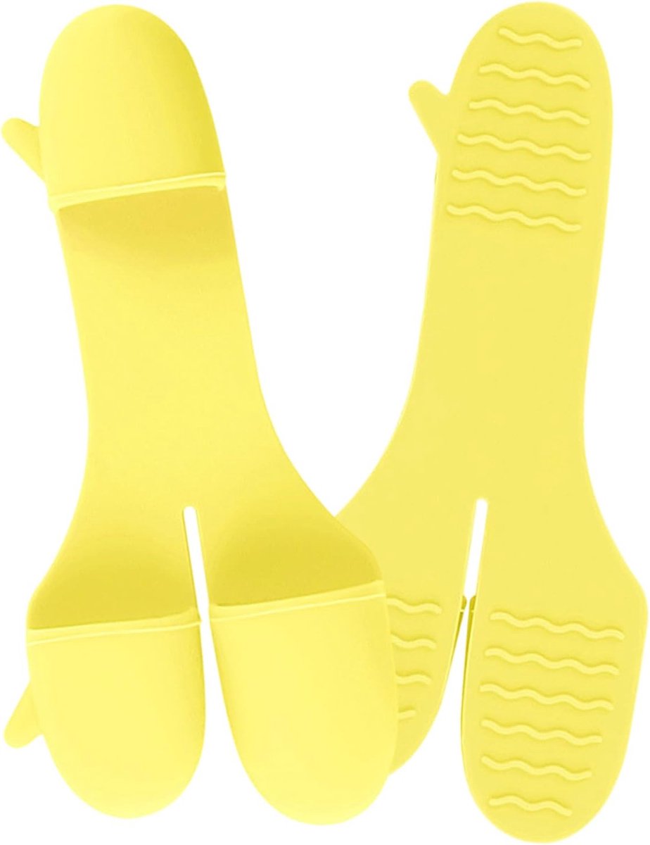 Ovenwanten Keuken - Hittebestendige Handschoenen - Grillen Bakken Koken - Drie Vingers Antislip - 11.8 x 5.3 cm - Geel