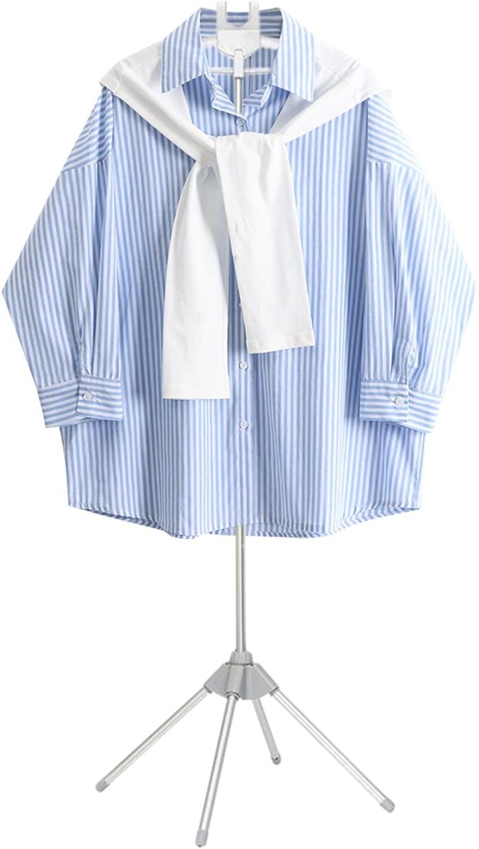 Stoomrek Kleding - Kledinghanger Stomer - Kreukels Verwijderen - Inklapbaar Ontwerp - 160 cm Hoog - Grijs