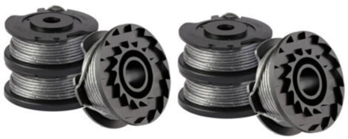 6-rollen grasmaaierdraad geschikt voor Bosch ART 23 SL/ART 26 SL, ter vervanging van nylon spoelen (F016800569+F016800385), diageschikt geschikt voorer: 1,65 mm, lengte: 4,9 geschikt geschikt voorer.