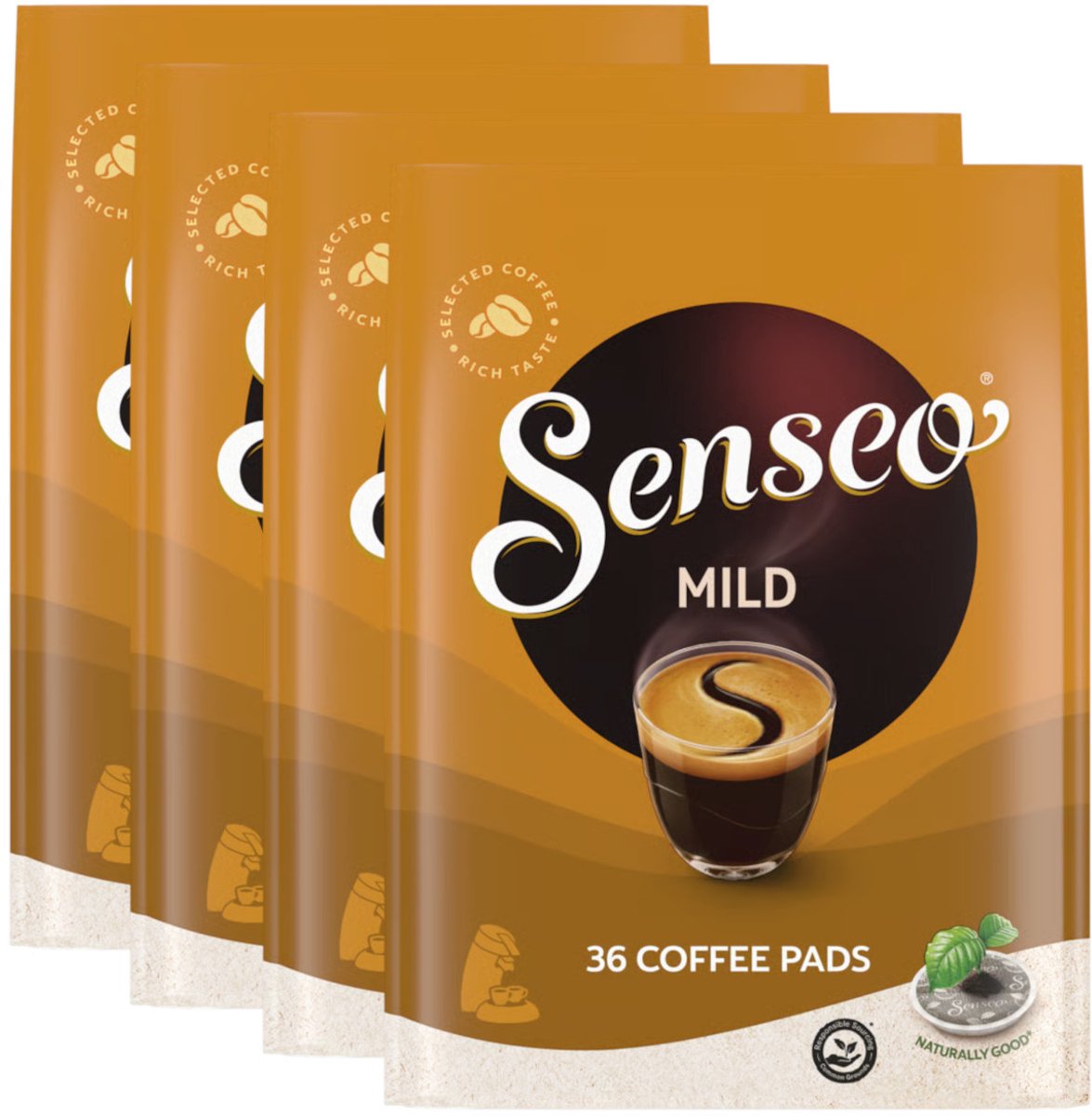 Senseo Mild - Multipack - 144 (4 x 36) Koffiepads