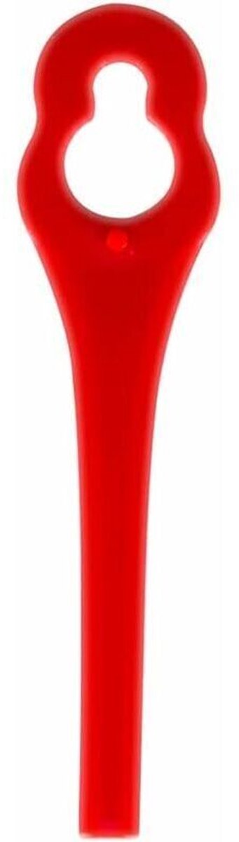 Verpakking geschikt geschikt voor 100 vervangende plastic messen geschikt voor Florabest LIDL grasmaaiers FRTA 20 A1, FAT 18B3 en FRT18A