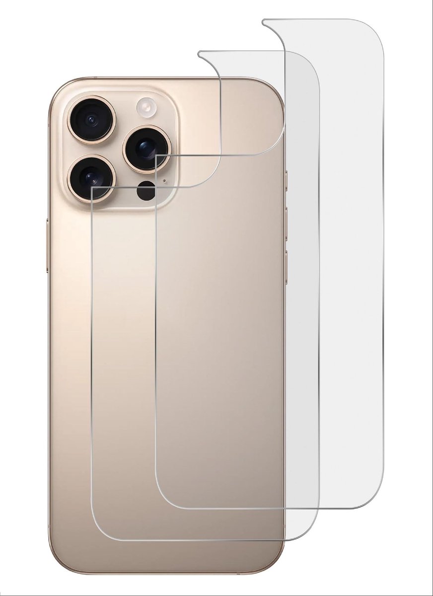 aladdien - Rugbeschermer - iPhone 16 Pro Max - Matte textuur - Zachte TPU - Doorshijnend - 2 stuks - Geschikt voor iPhone 16 Pro Max