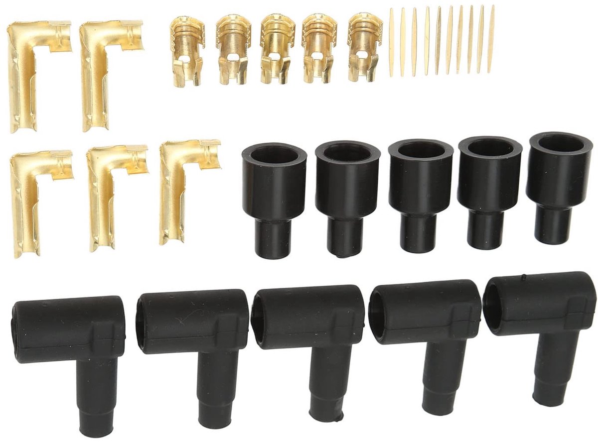 aladdien - 90 Graden Distributeur - Bougie Terminal Kit - Betrouwbare verbinding - 30 - Ontsteking Draad - Geschikt voor diverse machines - Com...