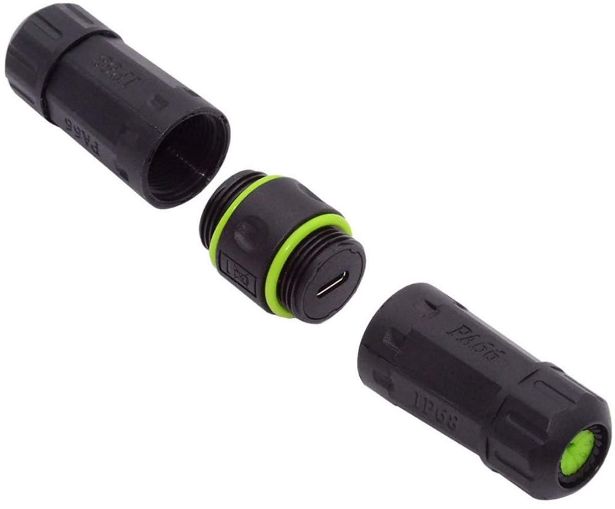 aladdien - USB C Waterdichte Coupler - IP68 10Gbps Type-C Adapter - Vrouwelijk naar Vrouwelijk - Hoge snelheid - Duurzaam materiaal - Geschikt voor ..