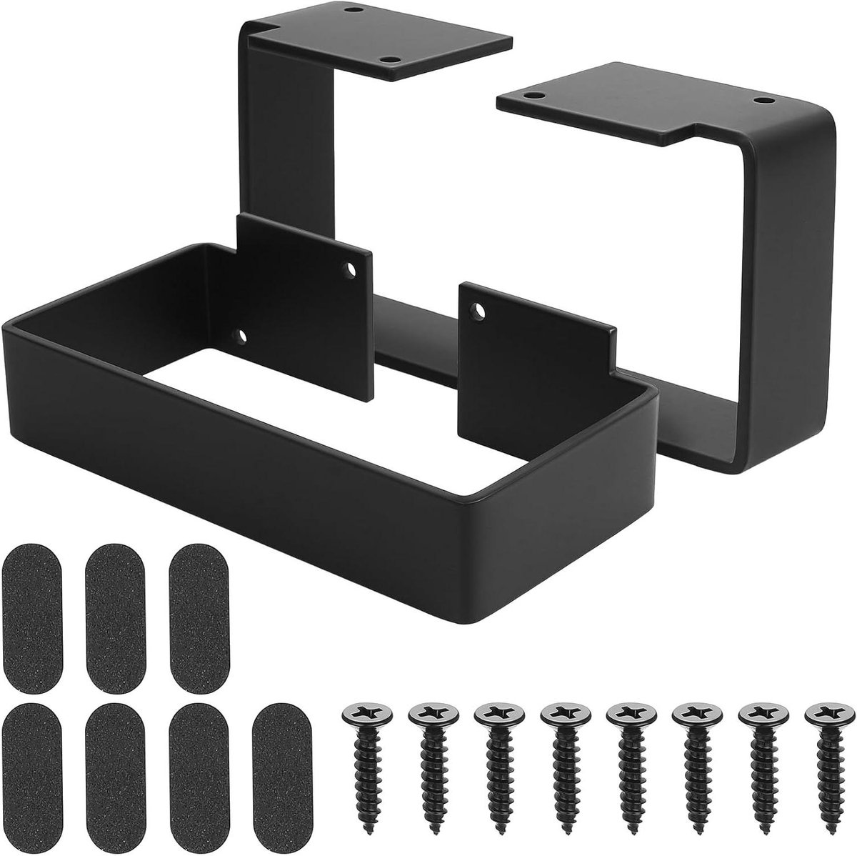 Tafelpoten set - Meubelonderstel - Meubels maken - Zwaar metaal - 20 cm lengte - Zwart