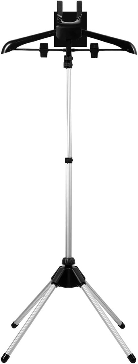 Kledingstomer Stand - Stoomrek - Kleding Stomen - Verstelbare Hoogte - 85-160 cm - Zwart
