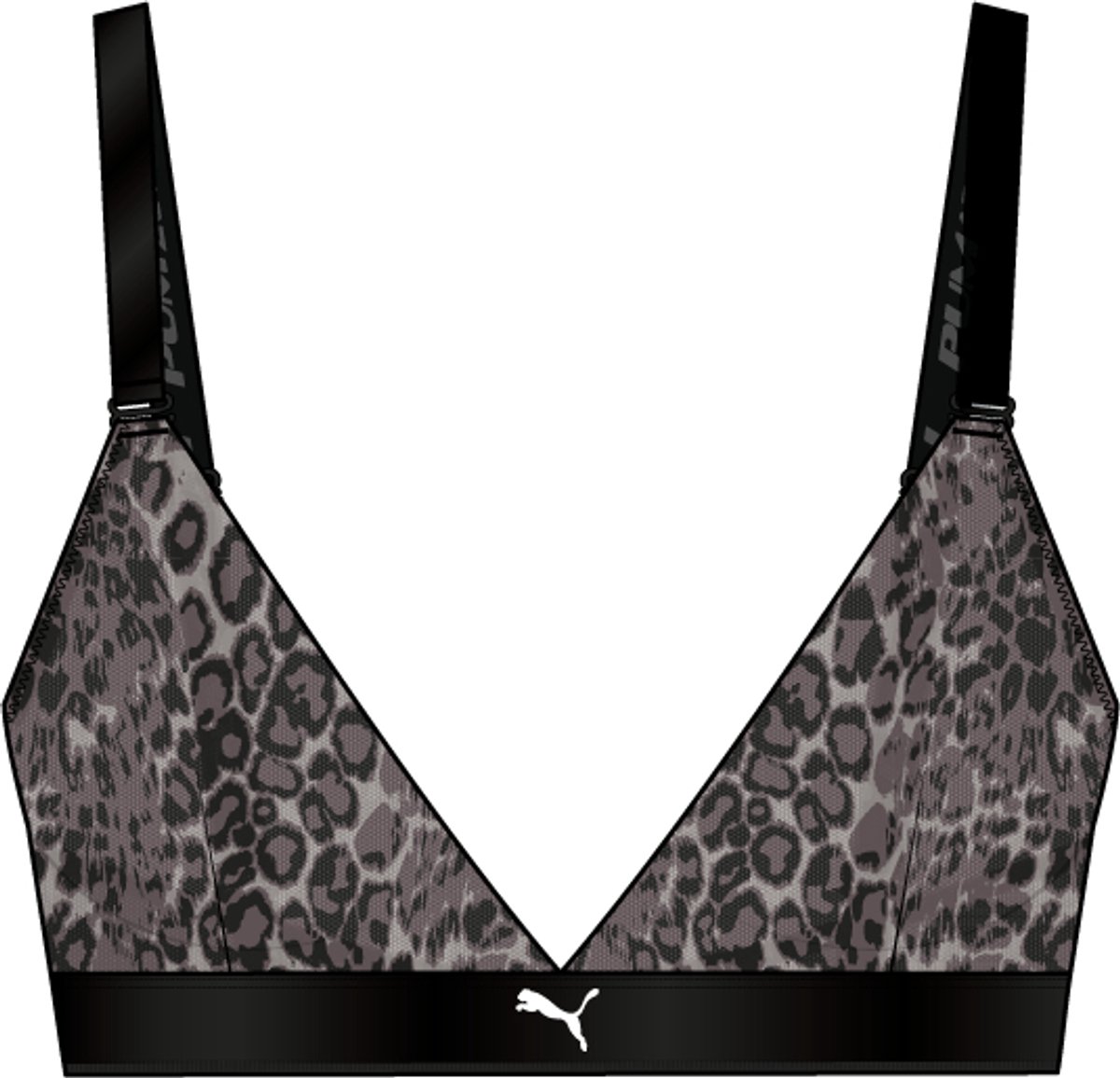 Puma Dames Triangle - Animal mesh - 1 P Zwart