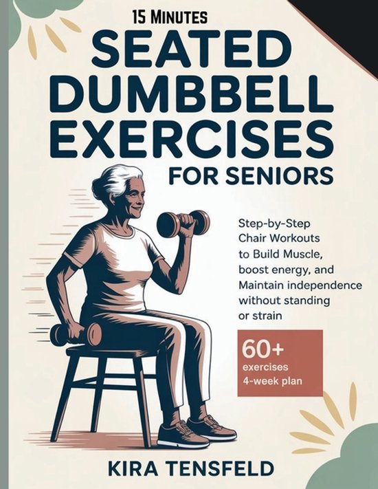 15-Minutes Seated Dumbbell Exercises for Seniors - cover