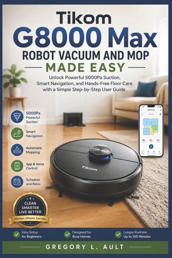 Gadget Mastery- Tikom G8000 Max Robot Vacuum and Mop Made Ea ... - cover