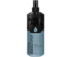 Nishman 01 Zeezout Spray 200 ml - Texturizing Spray - Natuurlijke Volume