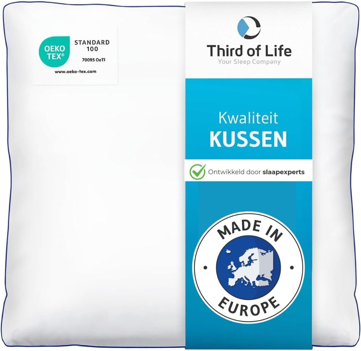 Ergonomisch Sierkussen 40x40 - Comfortabel voor Rug-, Zij- en Buikslapers