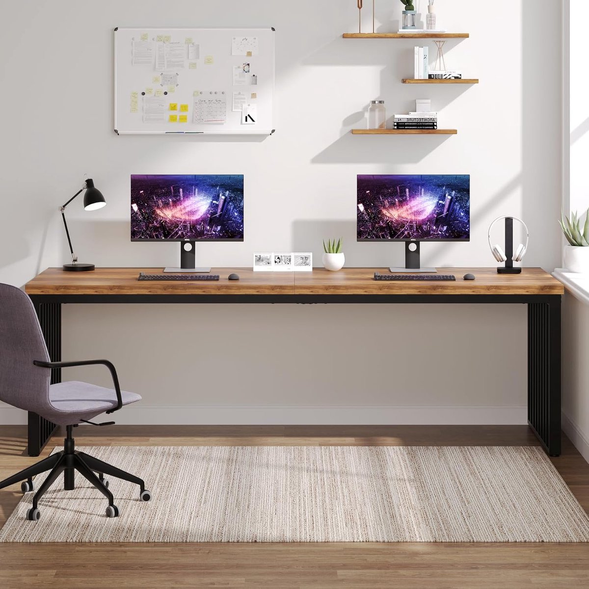 Luxe Bureau – Zwart – 180x60 cm – Industrohome