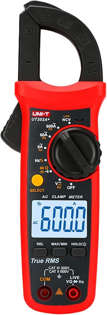 Digitale Tangampèremeter - AC/DC Stroommeter met Multimeter Functies