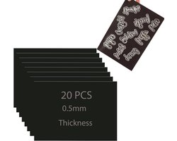 20PCS Sheets Rubber Soft Magnet Sheet For Metal Cutting Dies Storage Orangize Crafts Tool Scrapbooking Arts and Crafts Flexible Placement Mats 7x5inches0.5mm
