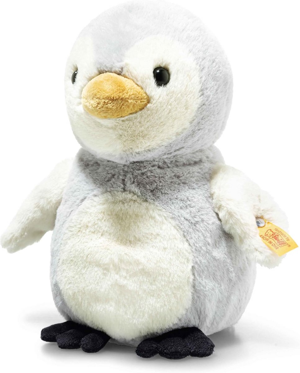 Zachte Pinguïn Knuffel Grijs 21 cm - Pluche Speelgoed voor Baby's en Kinderen