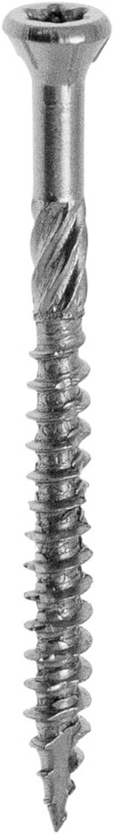 STARBLOCK Terrasschroeven, 5 x 50, roestvrij staal A2, gereduceerde kop, Torx-voetafdruk, gekerfde punt, FixBox 500 stuks
