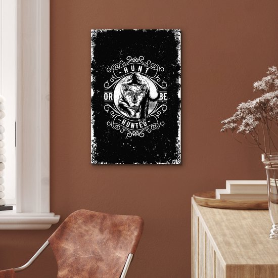 Aluminium schilderij 40x60 cm - Wanddecoratie metaal - Vintage - Tijger - Design - Metalen muurdecoratie woonkamer - Decoratie industrieel - Foto op dibond - Industriële accessoires slaapkamer