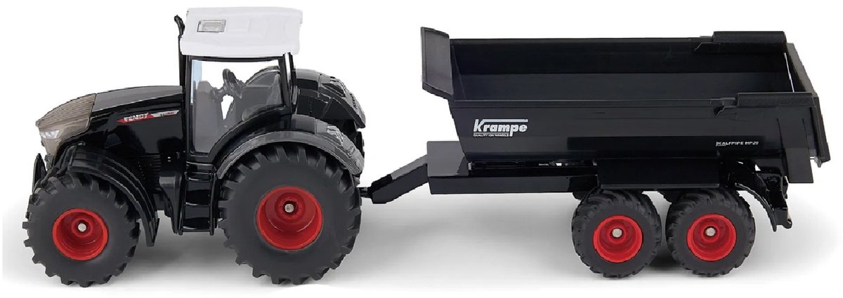 Siku Fendt tractor speelgoed met Krampe aanhanger 1:50 schaalmodel.