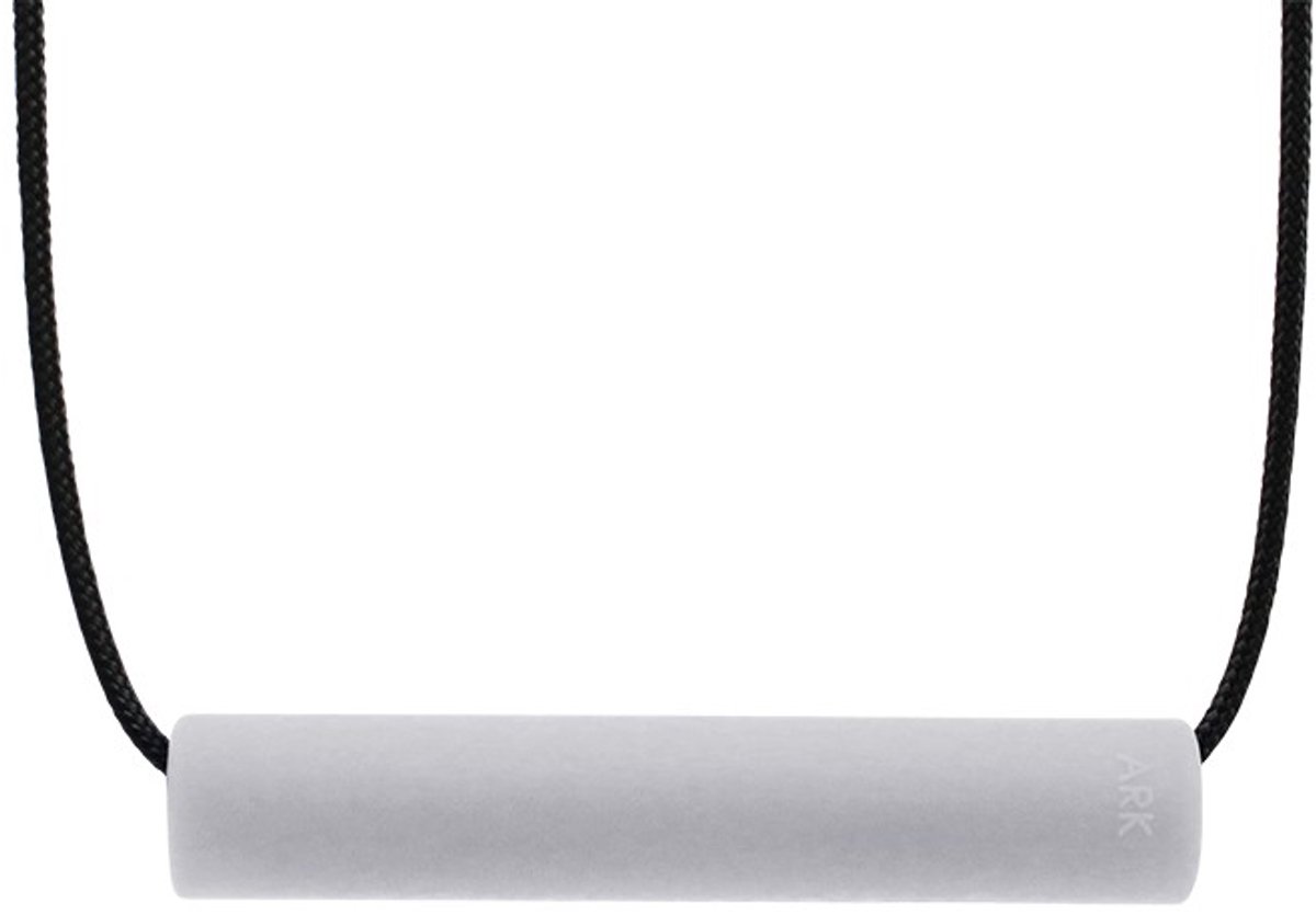 ARK Therapeutic kauwketting Chewlinder lichtgrijs sensorisch speelgoed.