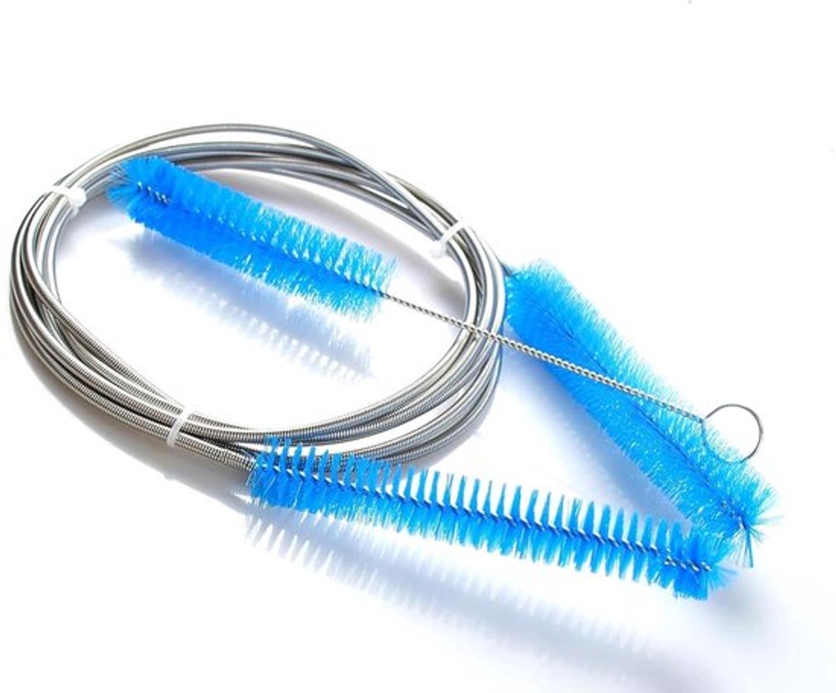 CPAP Reiniger Set van 2 Stuks Slangborstel Buisreinigingsborstel Pijpreiniger Blauw