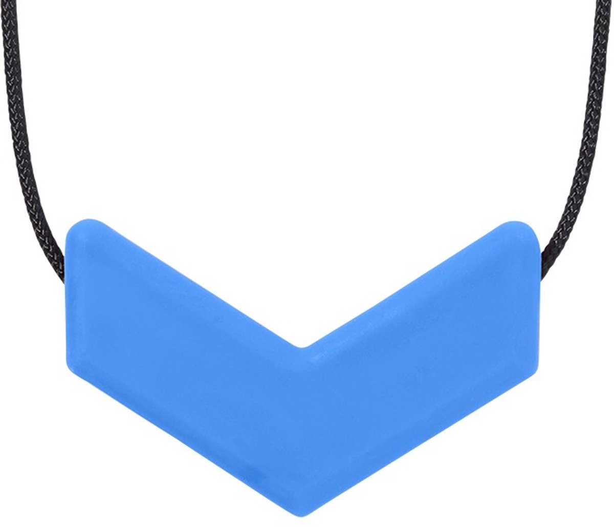 ARK Therapeutic kauwketting speelgoed - Chevron Chew XXT blauw.