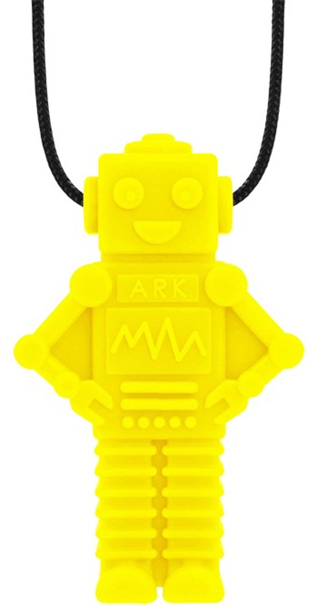 ARK Therapeutic sensorische kauwketting robot geel voor kinderen en volwassenen.